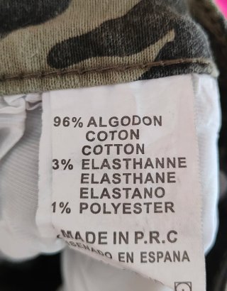 Pantalones vaqueros camuflaje