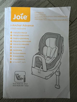 Silla Joie Isofix hasta 18kg/105cm