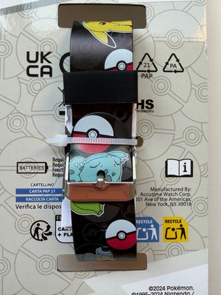 Reloj LED Pokémon oficial Pikachu, Charmander, Bul