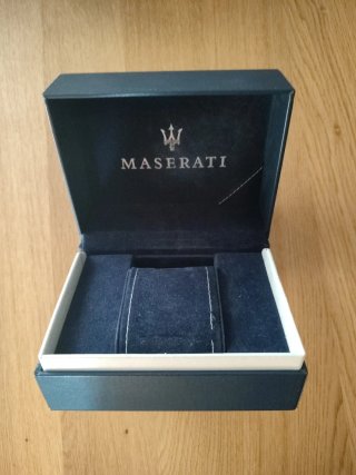 Caja para reloj Maserati azul