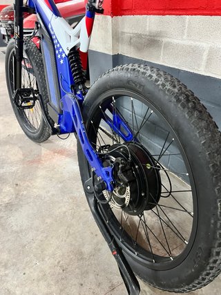 Bicicleta Eléctrica Fat Bike Azul