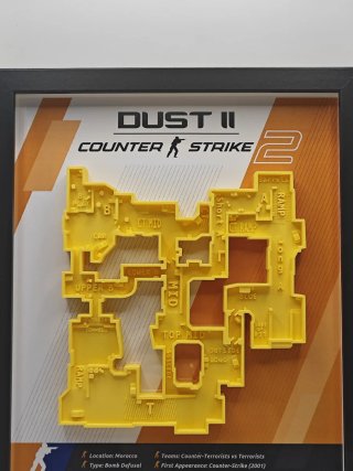 Cuadro Mapa CS:GO Dust II Counter Strike