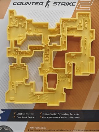 Cuadro Mapa CS:GO Dust II Counter Strike