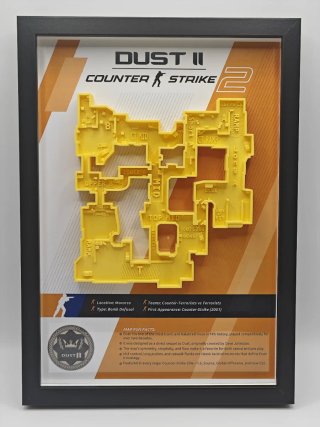 Cuadro Mapa CS:GO Dust II Counter Strike