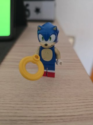 Figura Sonic Lego con Anillo Amarillo