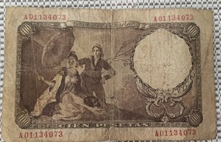 Billete 100 Pesetas 1946 (Francisco de Goya)