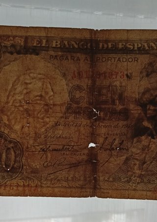 Billete 100 Pesetas 1946 (Francisco de Goya)