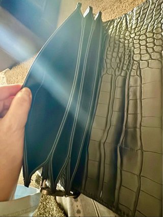 Bolso Zara azul marino efecto piel