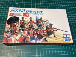 Maqueta Británica Infantería Waterloo 1815 ESCI 1/