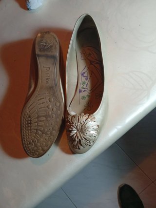 Manoletinas marca pitillos doradas talla 41