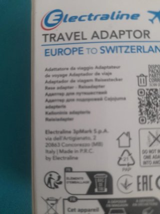 Adaptador enchufe Suiza