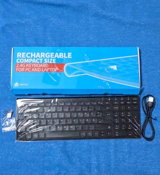 Teclado inalambrico ultrafino recargable