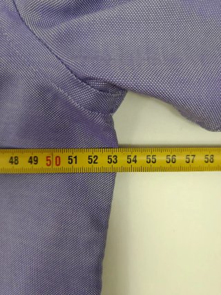 Camisa Tommy Hilfiger Lila cuello blanco vintage L