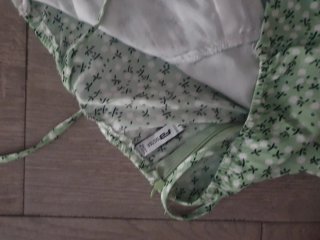 Vestido corto floral verde