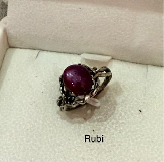 Anillos minerales naturales plata925  elige