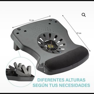 Soporte Portátil con Ventilador USB