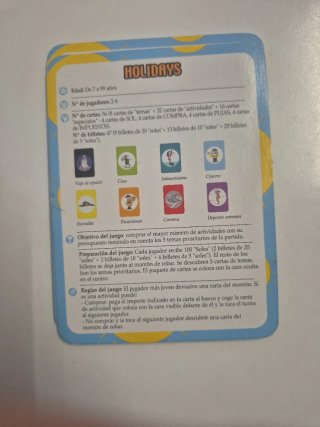 Juego de mesa  Trezors y Holidays de DJECO