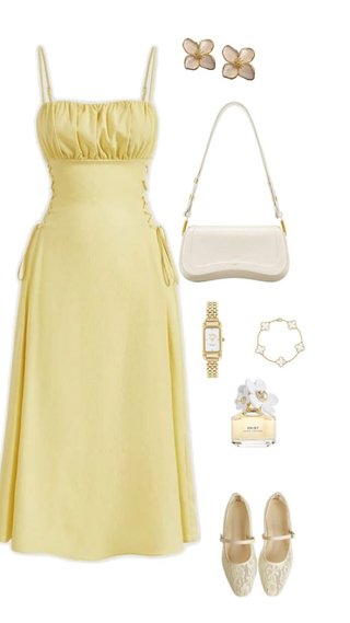 Vestido veraniego talla S nuevo, estilo Pinterest