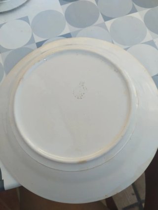 Plato vintage decorado