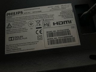 Televisión Philips Negra + Brazo Pared