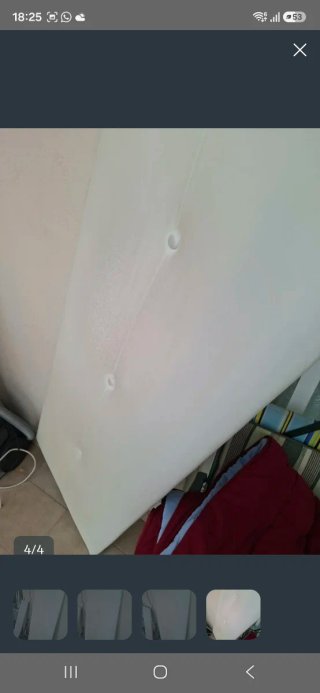Cabecero Cama 90 Polipiel Blanco 160/55
