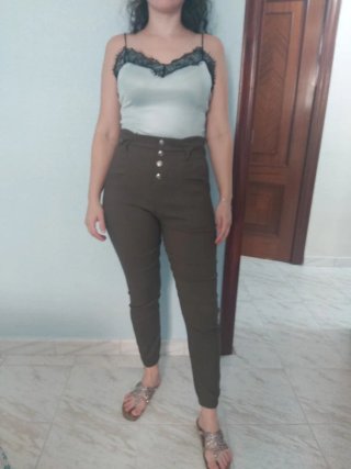 Conjunto pantalón y body