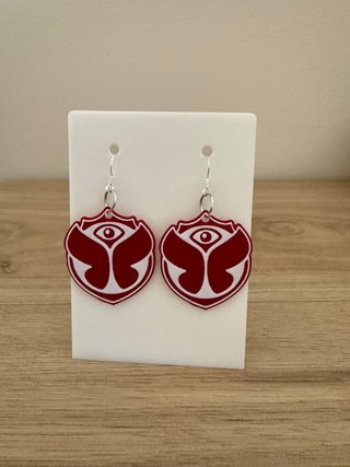 Pendientes Tomorrowland Rojo y Blanco