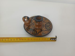 Portacandele Ceramica Nabeul Tunisia Dipinto