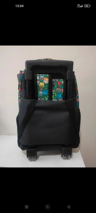 Mochila Escolar Minecraft con Ruedas
