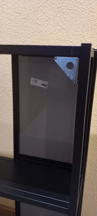 Estantería IKEA ENHET metálica negra con espejo