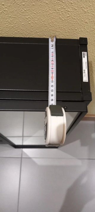 Estantería IKEA ENHET metálica negra con espejo