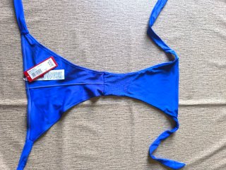 Slip bikini blu elettrico tg.4 regolabile nuovo