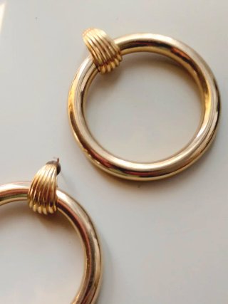 Pendientes Aro Vintage Dorados