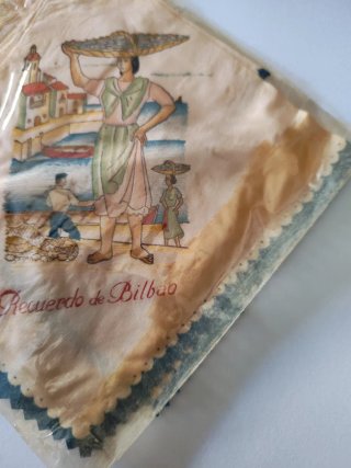 Pañuelo Vintage Recuerdo de Bilbao