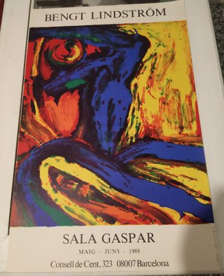 Cartel Litografiado Bengt Lindström Sala Gaspar
