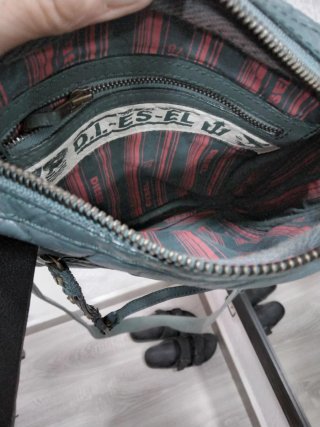 Bandolera hombre Diésel verde