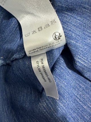 Polo Lacoste Azul Jaspeado Classic Fit XL Mujer