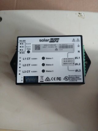 SolarEdge WND-3Y-400-MB Medidor Watthour