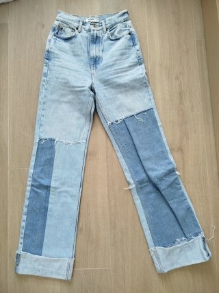 Pantalones vaqueros Pull&Bear patchwork