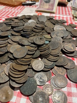 Monedas Antiguas Españolas Siglo XIX y XX.