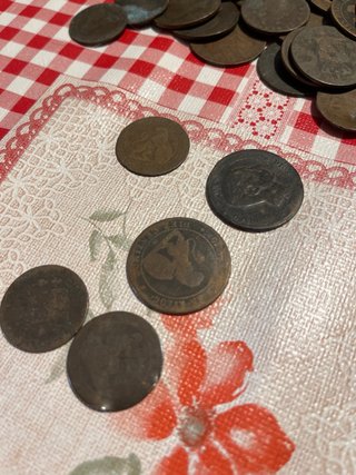 Monedas Antiguas Españolas Siglo XIX y XX.