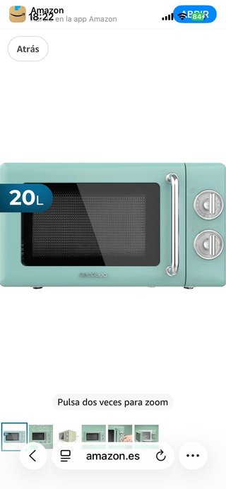 Microondas Cecotec Retro 20L Verde