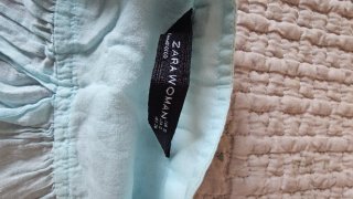 Camisa Zara azul mujer