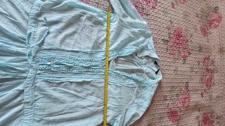 Camisa Zara azul mujer