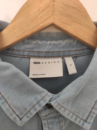 Camisa vaquera azul Talla S