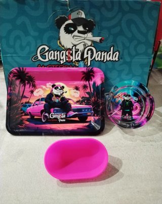 Vassoio e posacenere Gangsta Panda