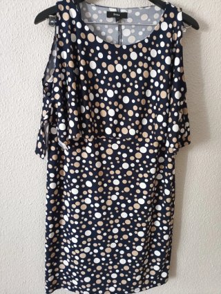 Vestido Fiesta Talla 42 Lunares