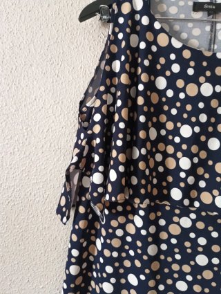 Vestido Fiesta Talla 42 Lunares