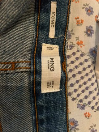 Lote 2 shorts vaqueros Mango blancos y azules