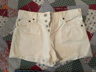 Lote 2 shorts vaqueros Mango blancos y azules